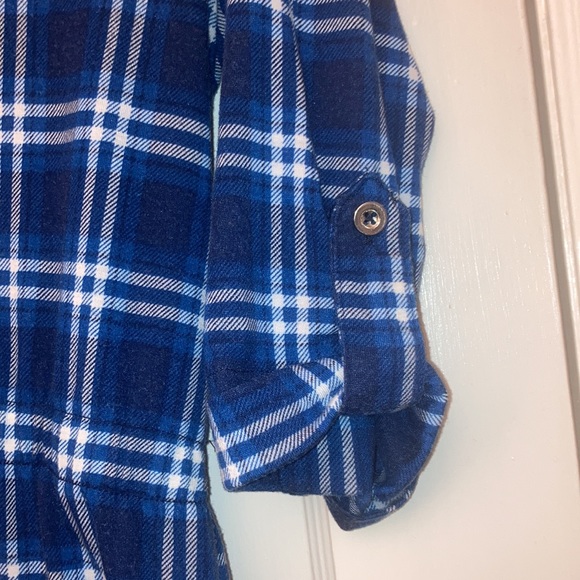 Plaid Flannel-Print Tunic - Picture 2 of 7